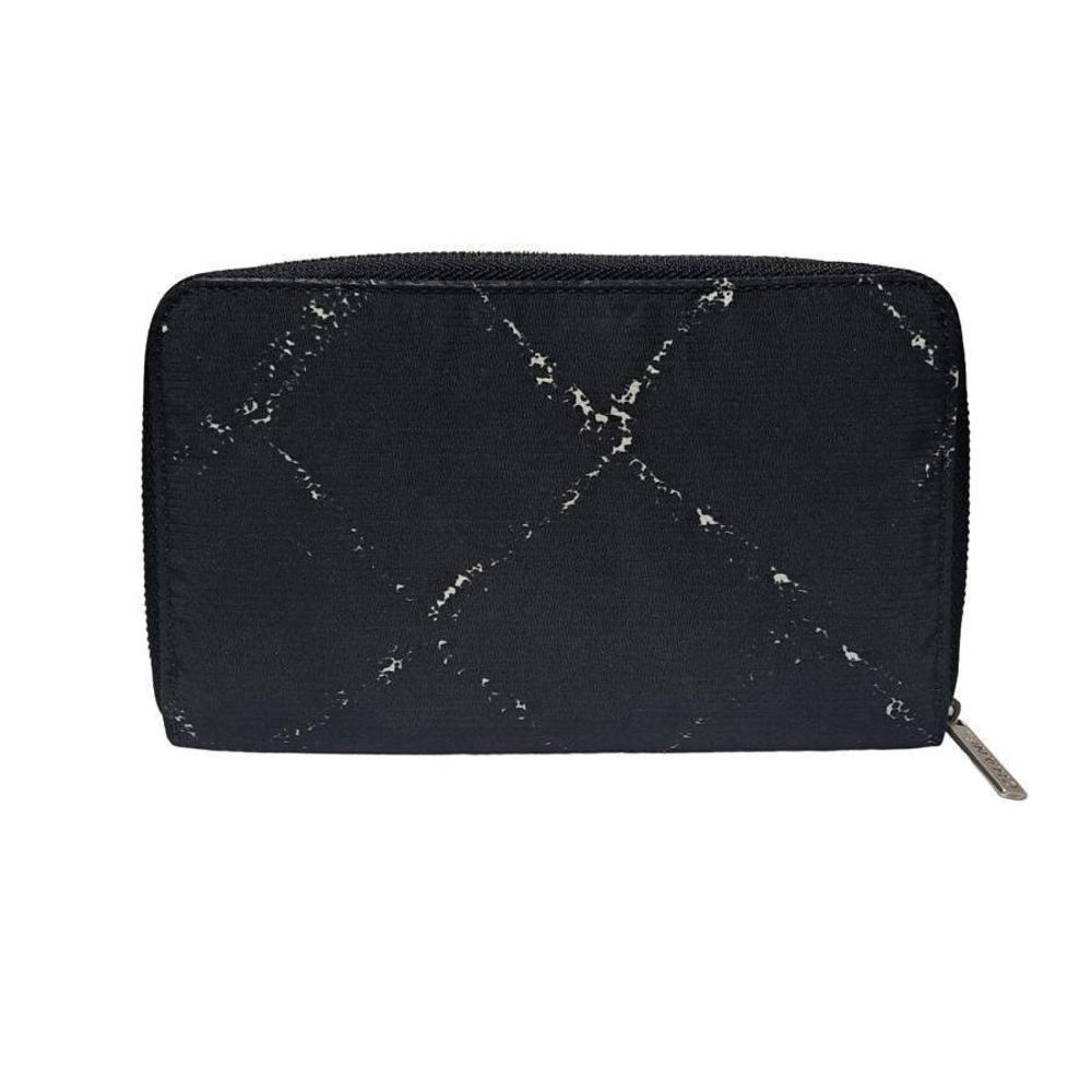 Chanel Old Travel Line Long Wallet Nylon Black